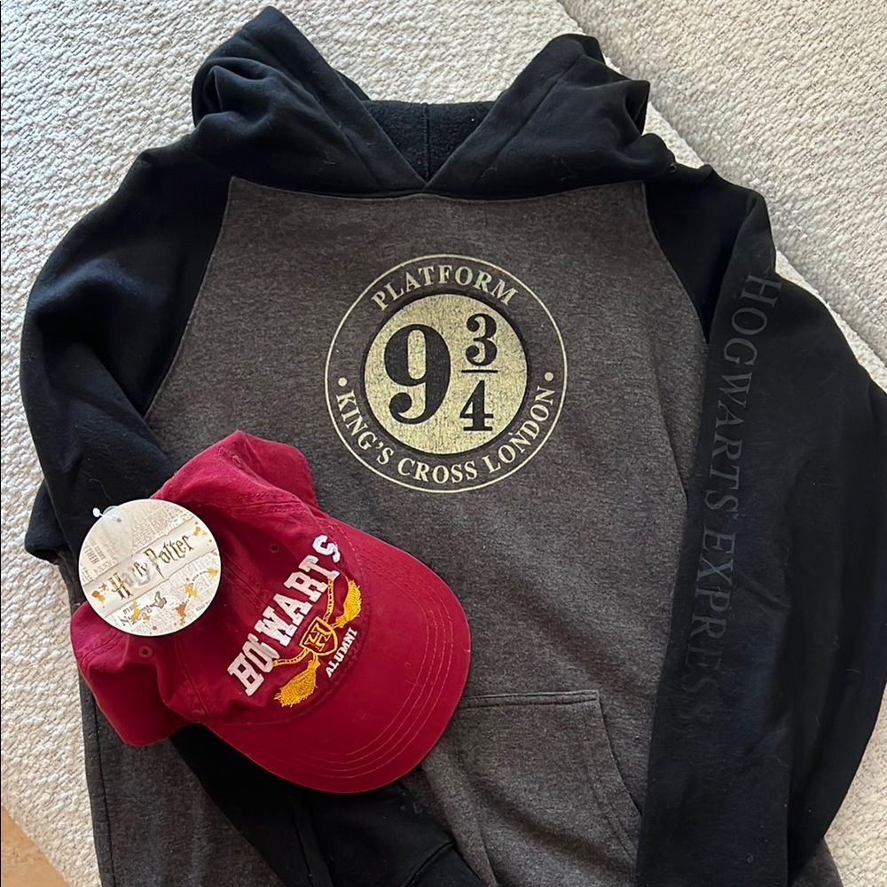 Warner Bros. Black and Gray Hogwarts Express Hoodie